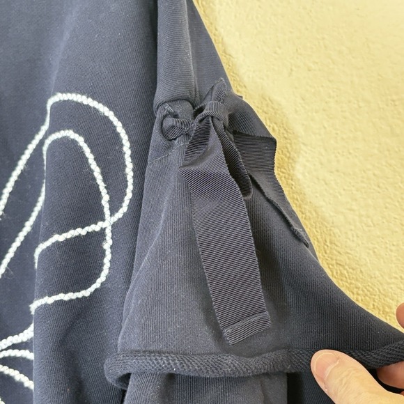 Parker Flower Embroidered Sweatshirt Womens Size M 3D Art To Wear‎ Paris Chic - Picture 5 of 9